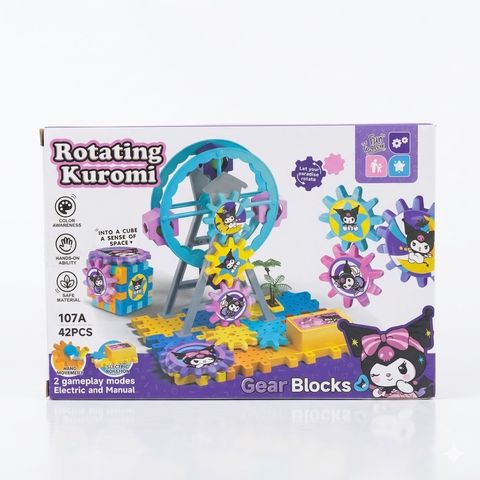 Rotating Kuromi Gear Blocks