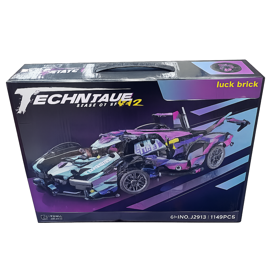 Techniaue Sense Of Speed V12 1149Pcs Blocks Brick