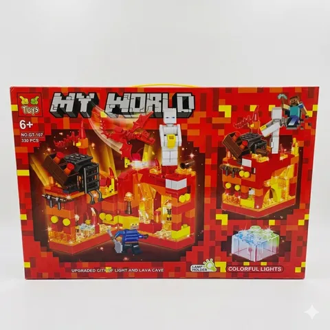 My World Colorful Light Minecraft Lego
