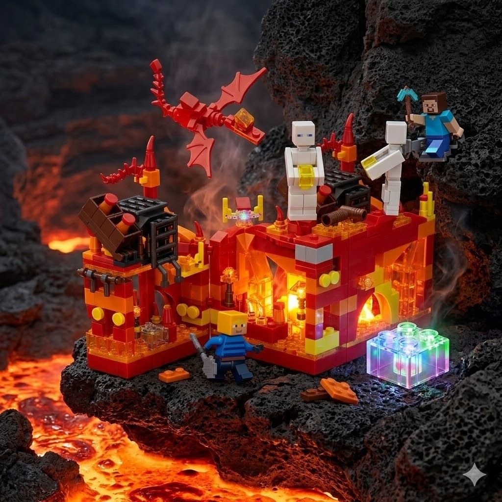My World Colorful Light Minecraft Lego