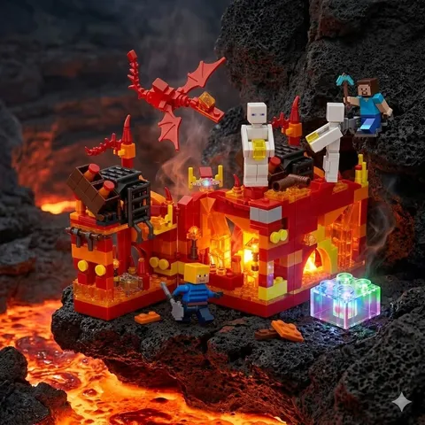 My World Colorful Light Minecraft Lego