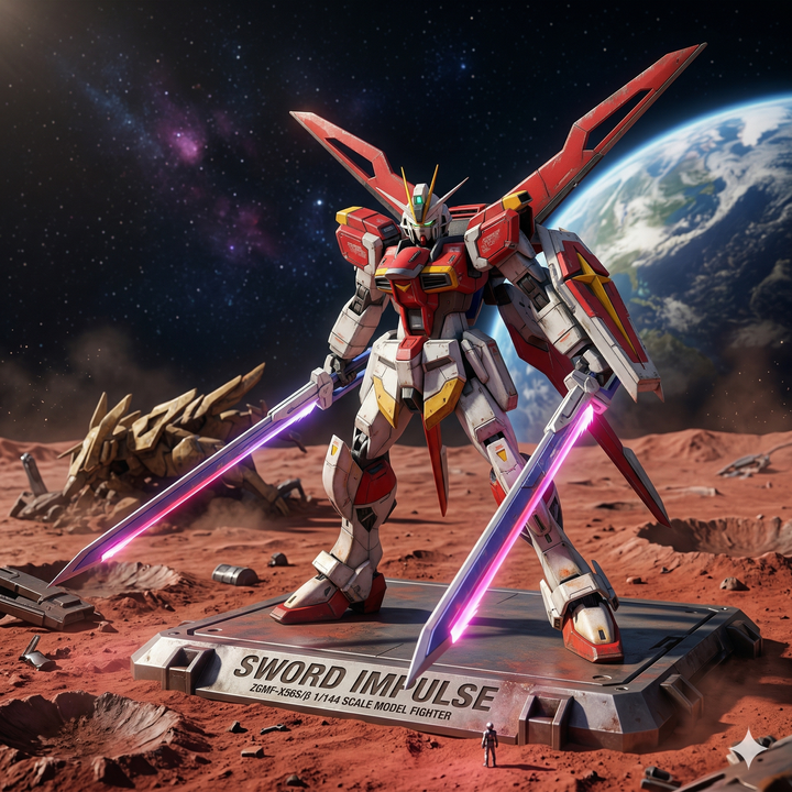 Model Fighter Sword Impulse Build Figure