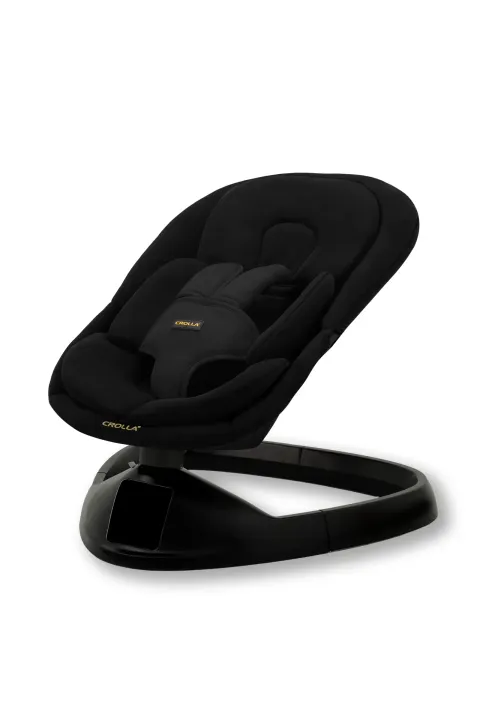 CrollaBaby-WBG-Comfeo-Midnight-Black-45deg-left-with-cushion