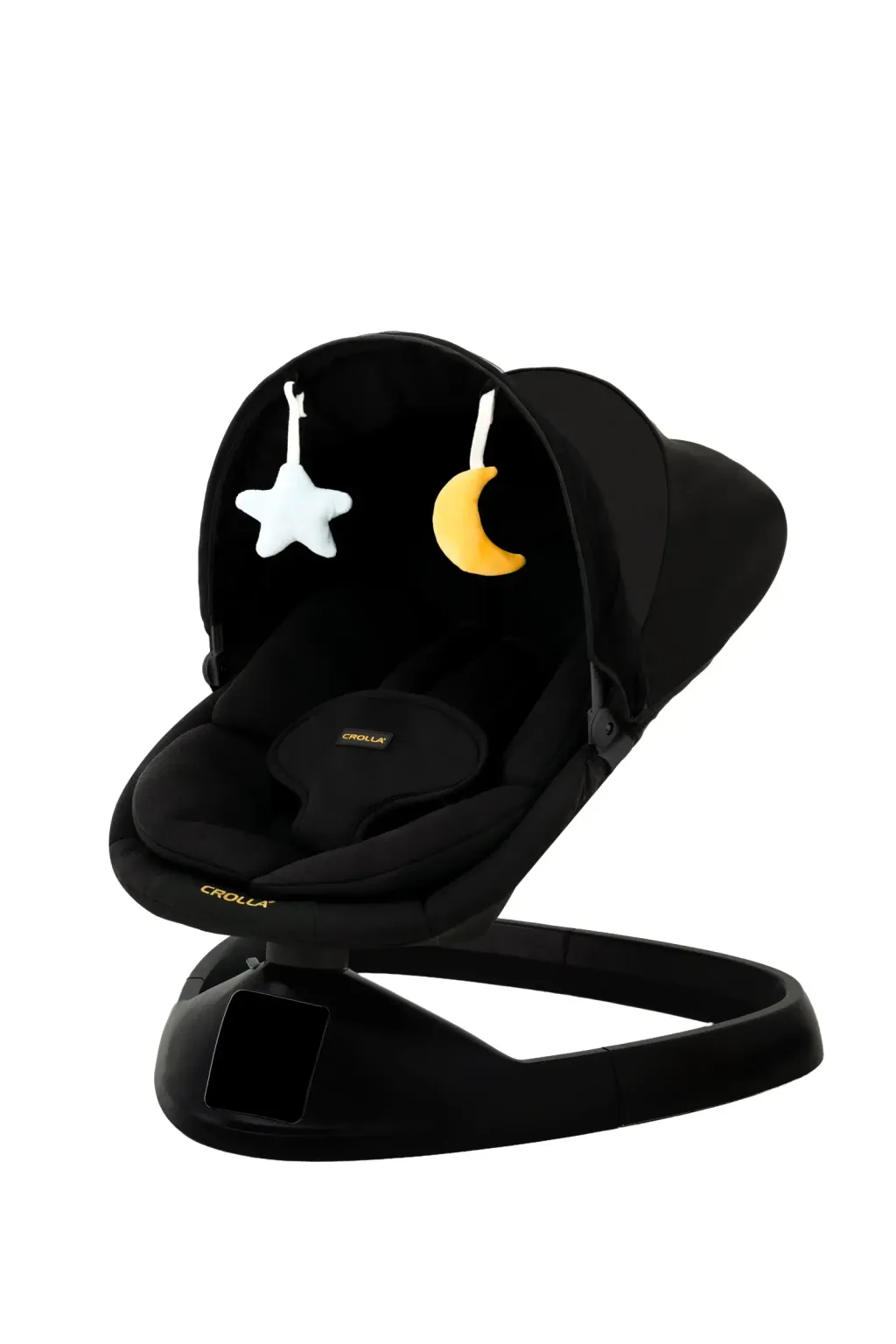 CrollaBaby-WBG-Comfeo-Midnight-Black-45deg-left-with-acc