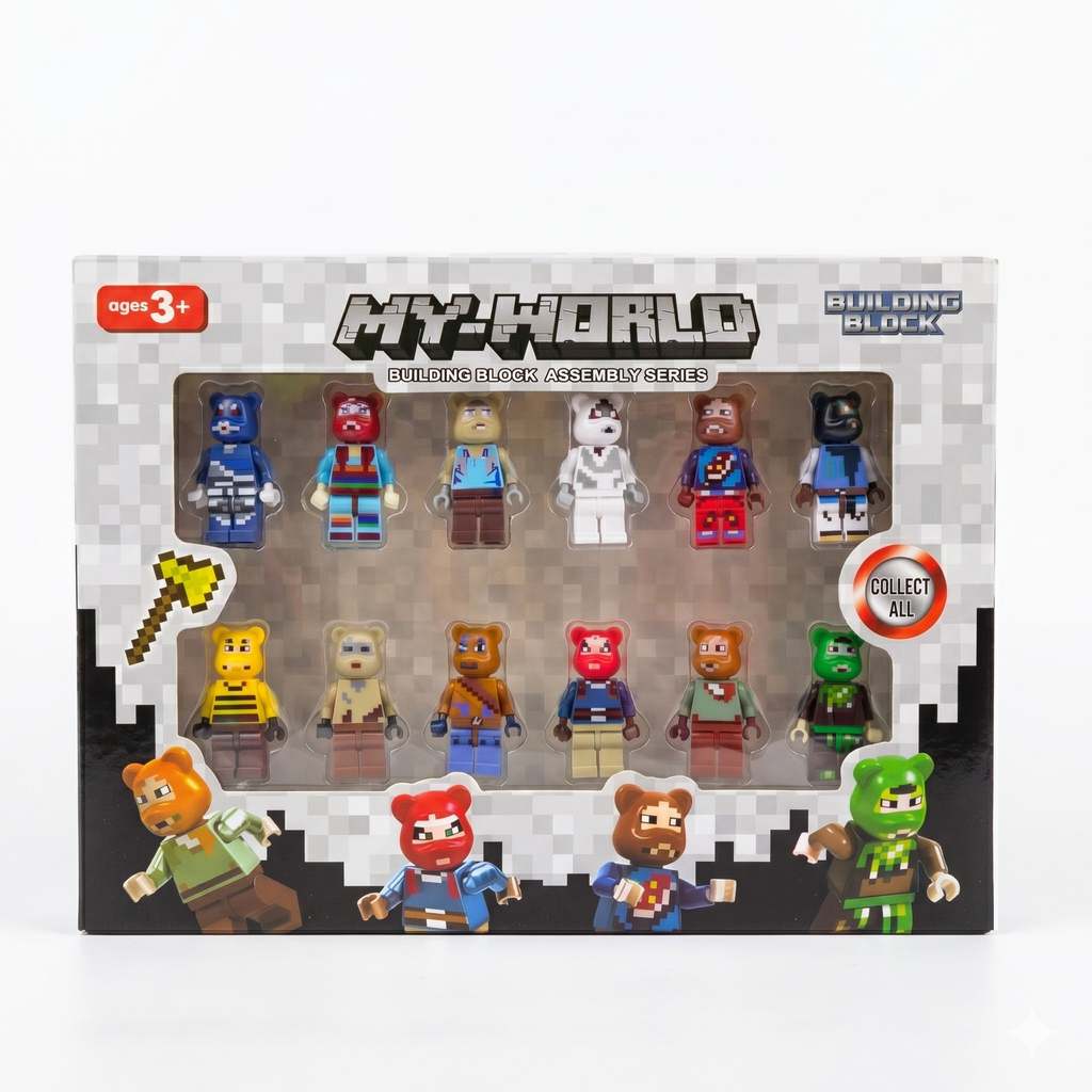My World Bear Building Block Assembly Minecraft