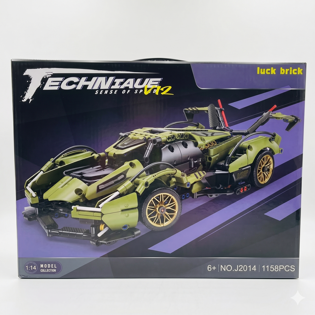 Techniaue Sense Of Speed V12 1149Pcs Blocks Brick