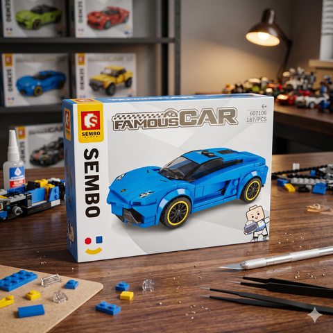 Sembo Famous Car Building Blocks