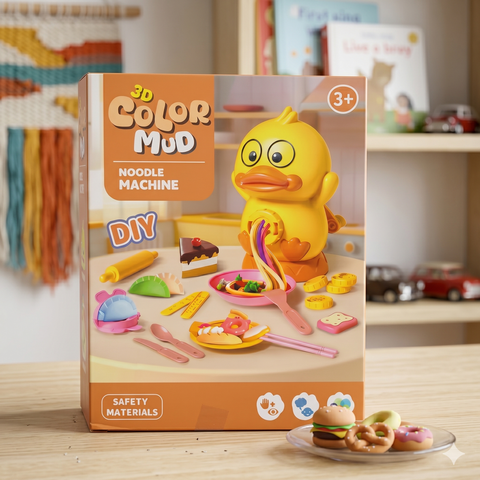 3D Color Mud Duck Noodle Machine Clay