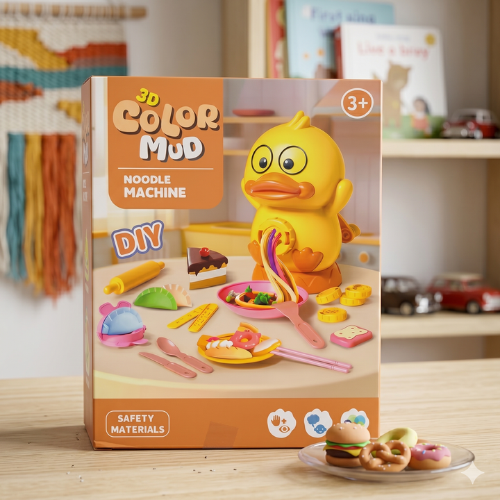 3D Color Mud Duck Noodle Machine Clay