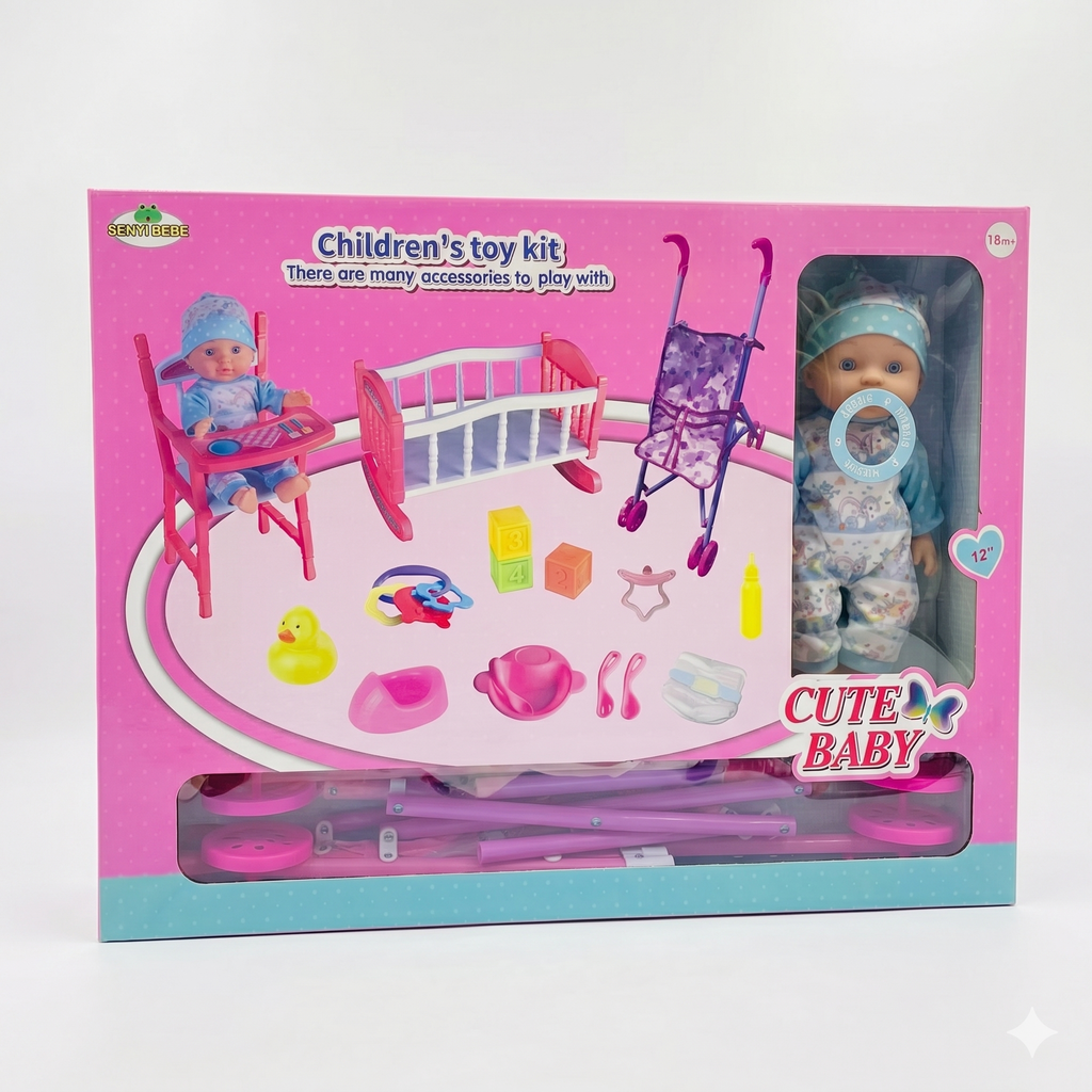 Senyibebe Children's Toy Kit Dolls Ful Set