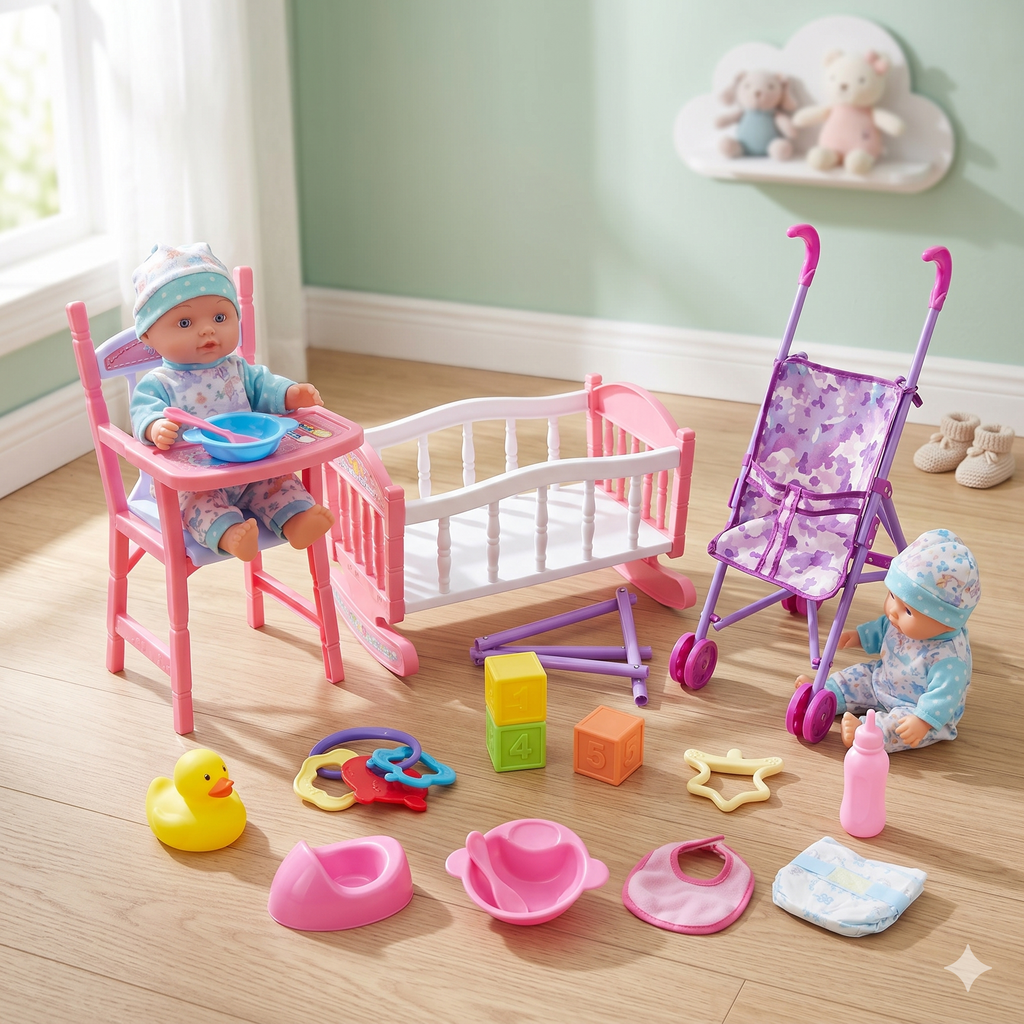 Senyibebe Children's Toy Kit Dolls Ful Set