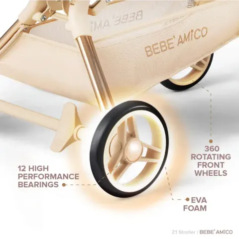 Bebe Amico Z1 Magic Cabin Stroller Malaysia | Lightweight Travel Stroller