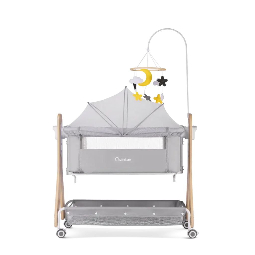 Quinton Dream2Gether Bedside Co-Sleeper Crib Baby Cot Newborn to Toddler Adjustable Height Cradle with Mosquito Net Malaysia