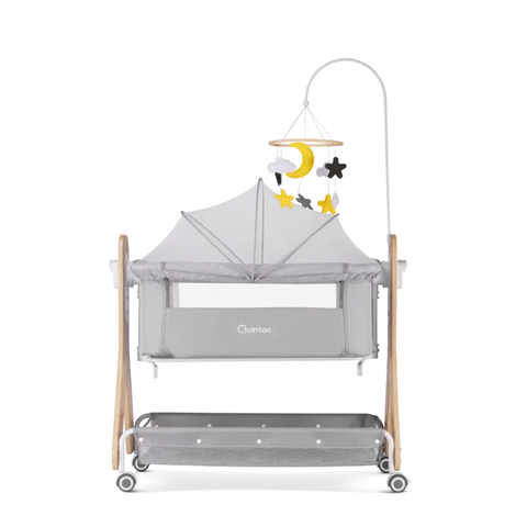 Quinton Dream2Gether Bedside Co-Sleeper Crib Baby Cot Newborn to Toddler Adjustable Height Cradle with Mosquito Net Malaysia