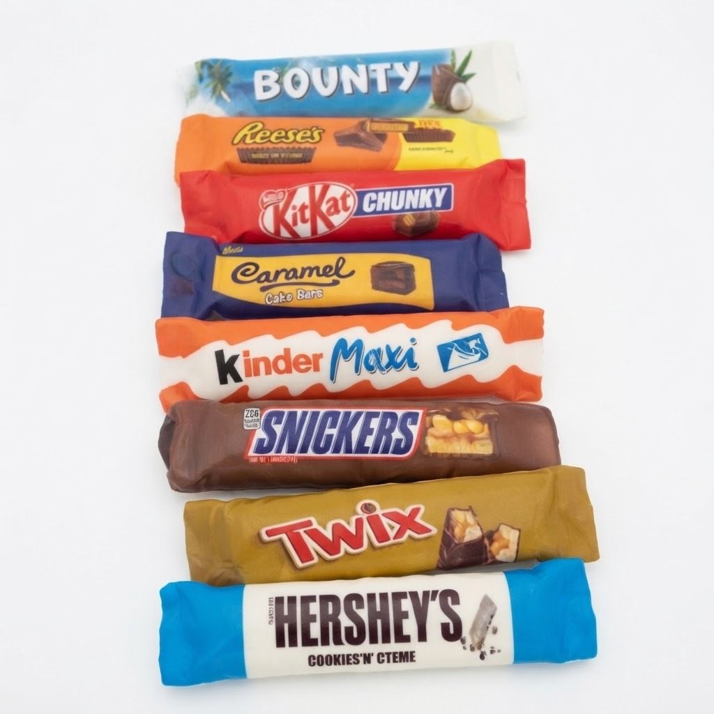 Giant Chocolate Bar Jumbo Squeeze Squishy Toy Set