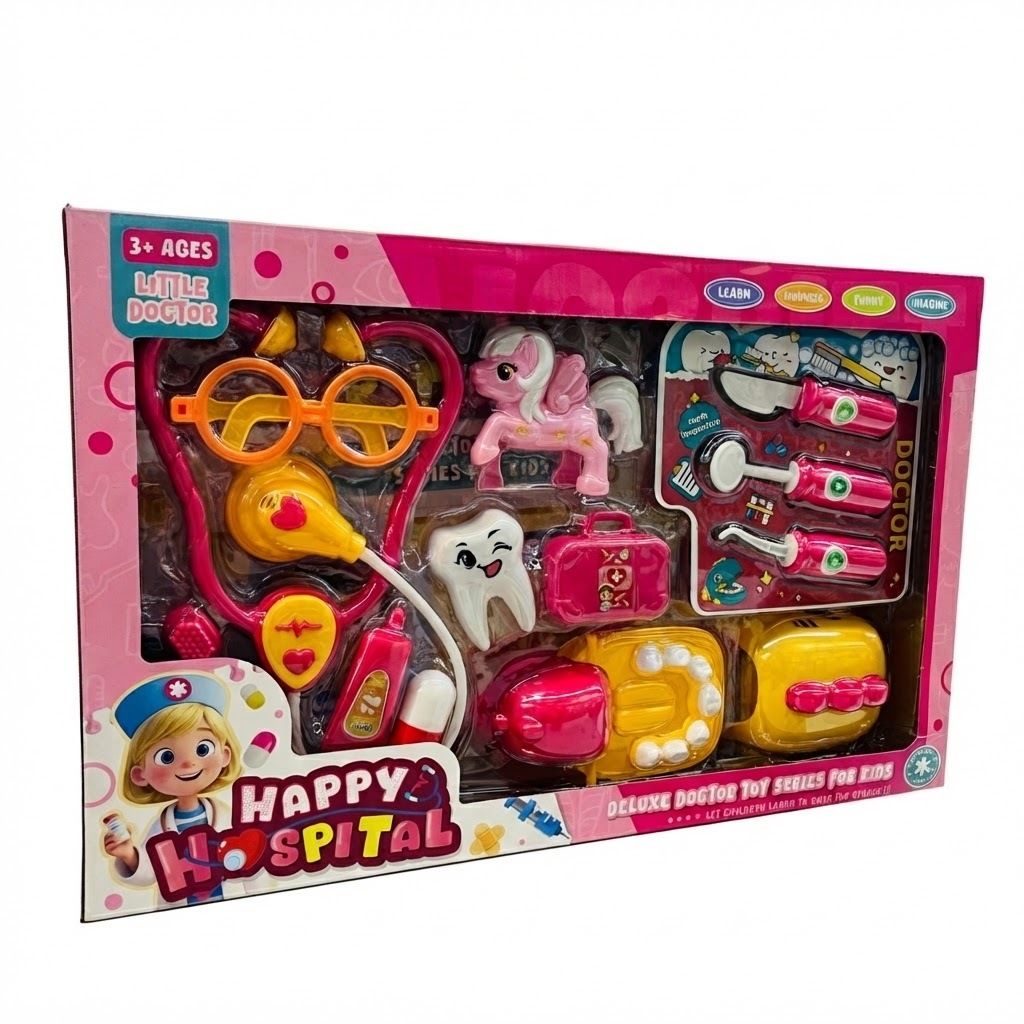 Happy Hospital Deluxe Doctor Toy Series for Kids Little Doctor