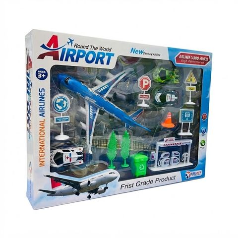 Round The World Airport International Airlines Ultimate Aviation & City Playset
