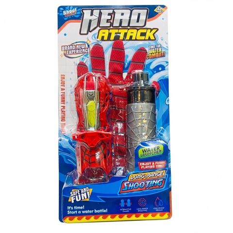 Hero Attack Spider-Man Style Web Shooter & Water Launcher Toy Set