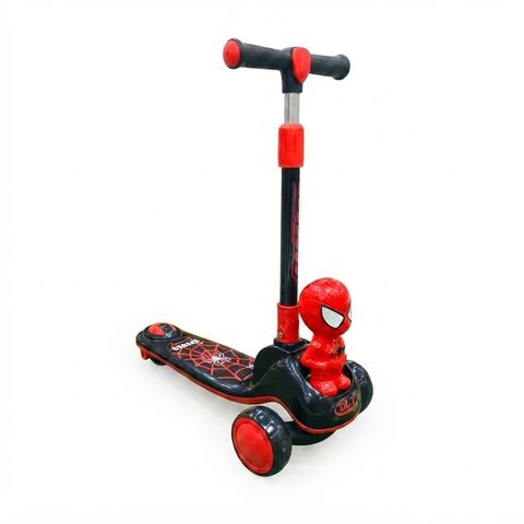DLT Spider-Man Kids 3-Wheel Lean-to-Steer Scooter