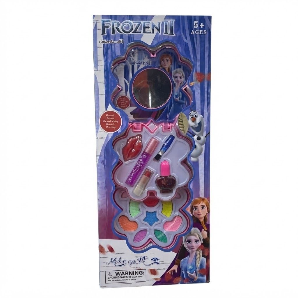 Frozen II Kids Makeup Kit Set & Vanity Toy Flower Case