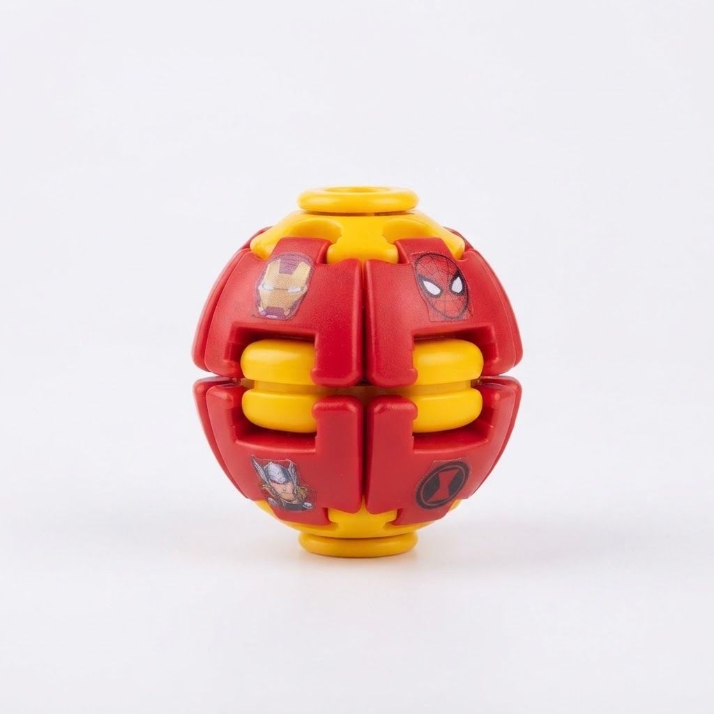 Press Rotating Fidget Ball Sensory Stress Relief Toy