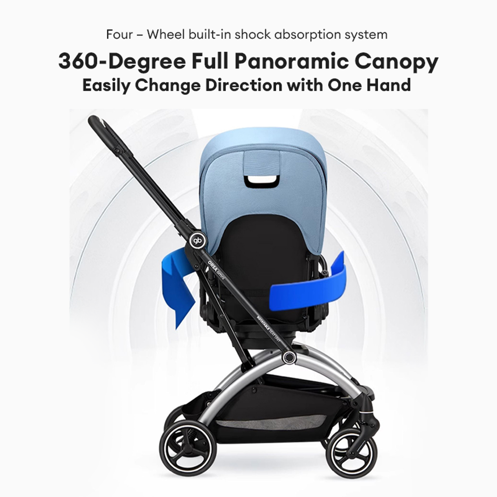 ORSA Omni 360° Baby Stroller | Lightweight Aluminium Frame | Compact Fold
