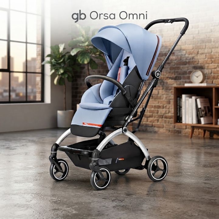 gb Orsa Omni 360° Baby Stroller | Lightweight Aluminium Frame | Compact Fold