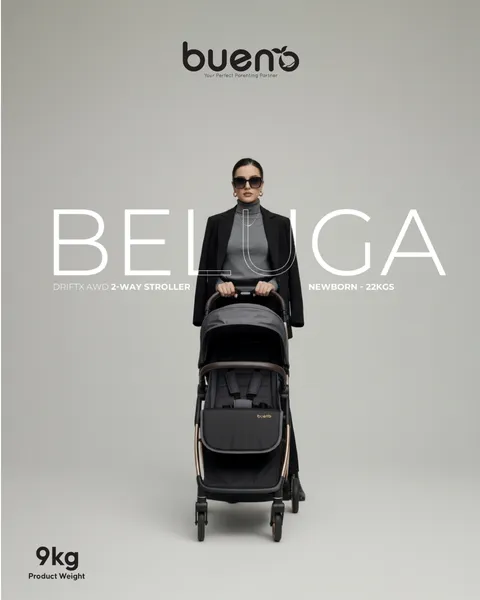 GB Bueno Beluga DriftX AWD | 2-Way Stroller