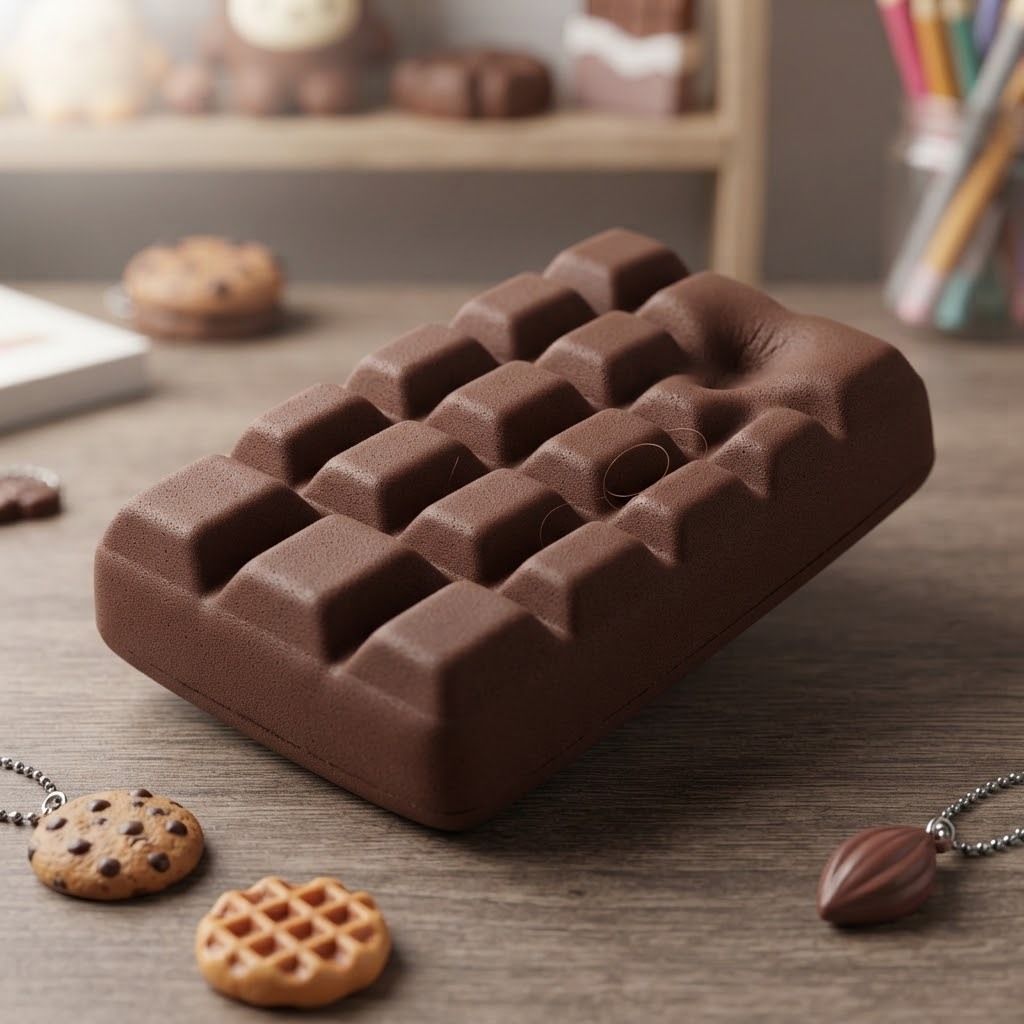 Slow-Rise Chocolate Bar Squishy Realistic Scented Stress Relief Toy