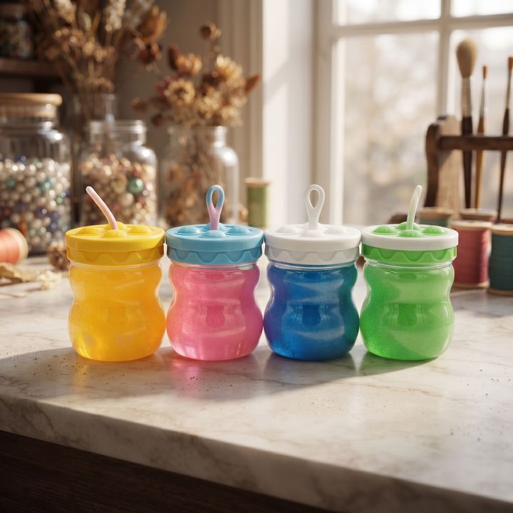 Slimy Rainbow Pop & Glow Slime Jars