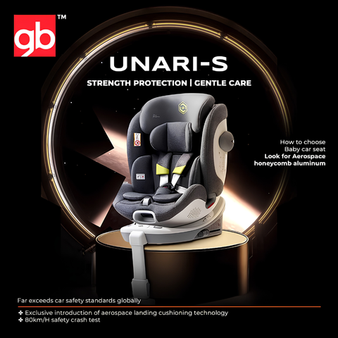 gb UNARI S 360° Rotating Car Seat | R129 i-Size | Newborn to 7 Years