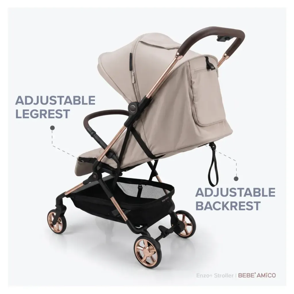 Bebé Amico Enzo+ Baby Stroller | Lightweight Cabin Stroller Malaysia