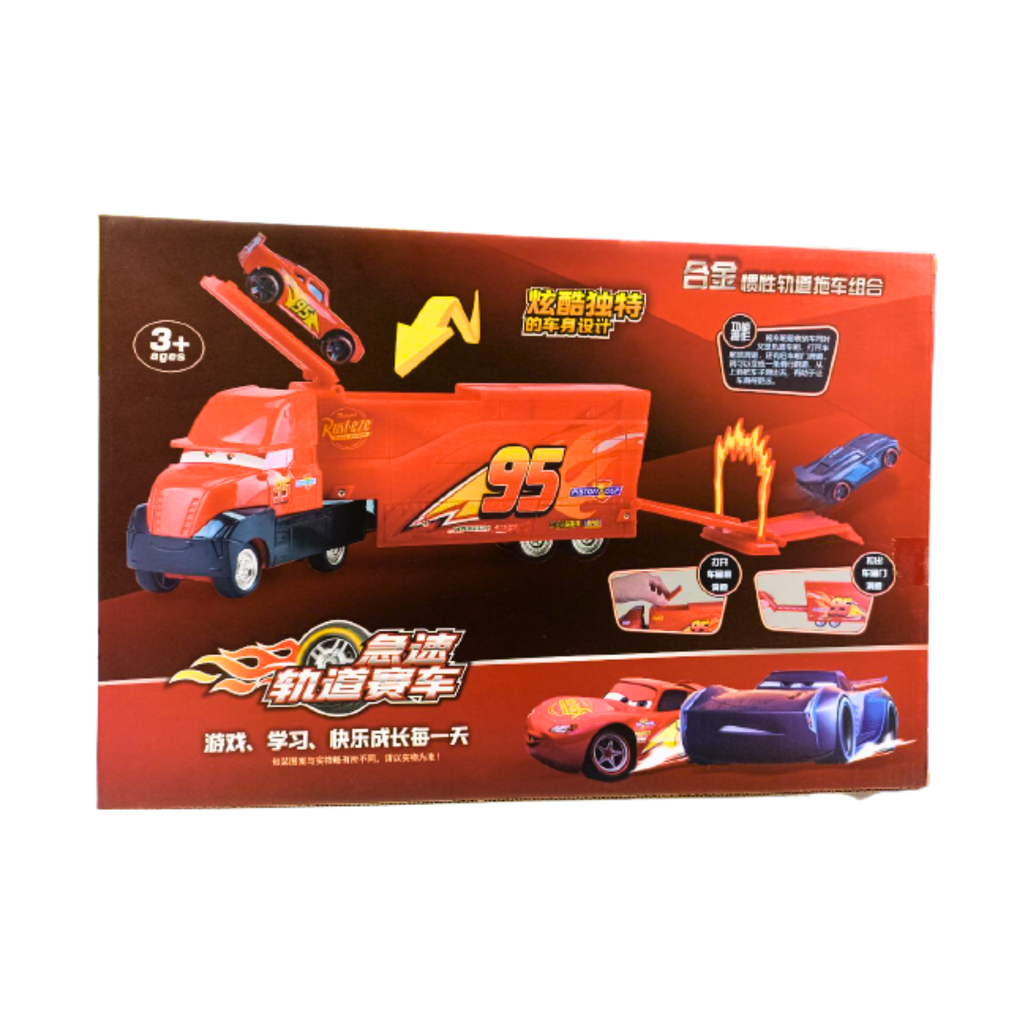 Pixar Cars with Lightning McQueen Truck Garage