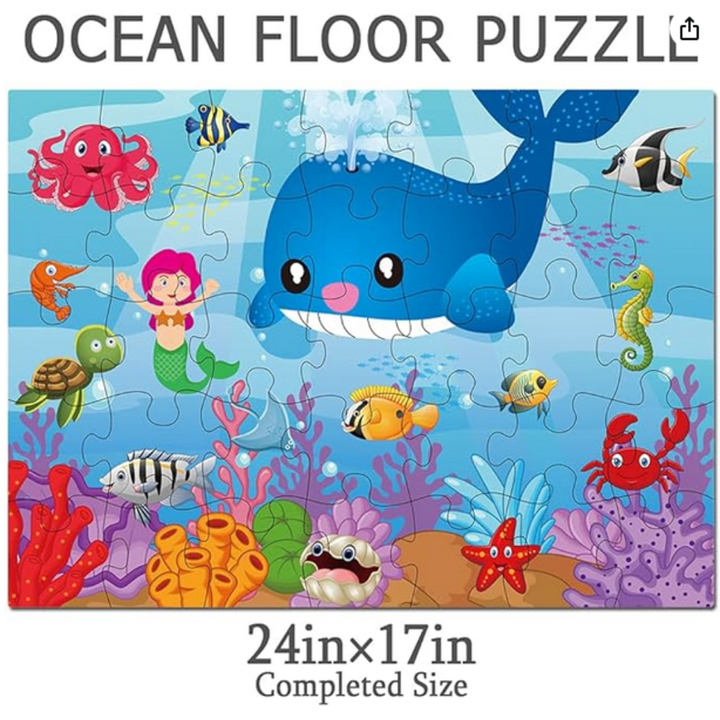 Ocean World Jumbo Floor Puzzle 35 Pcs