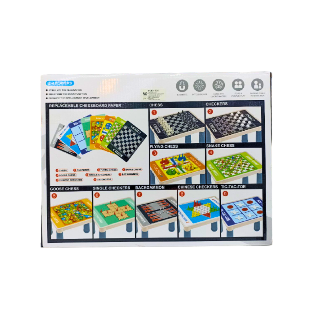 9 In 1 Table Chess Board Game