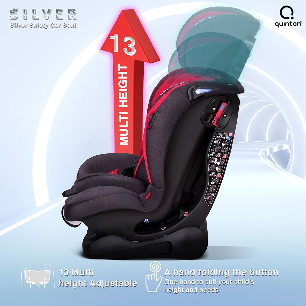 Quinton Silver Car Seat | Grey