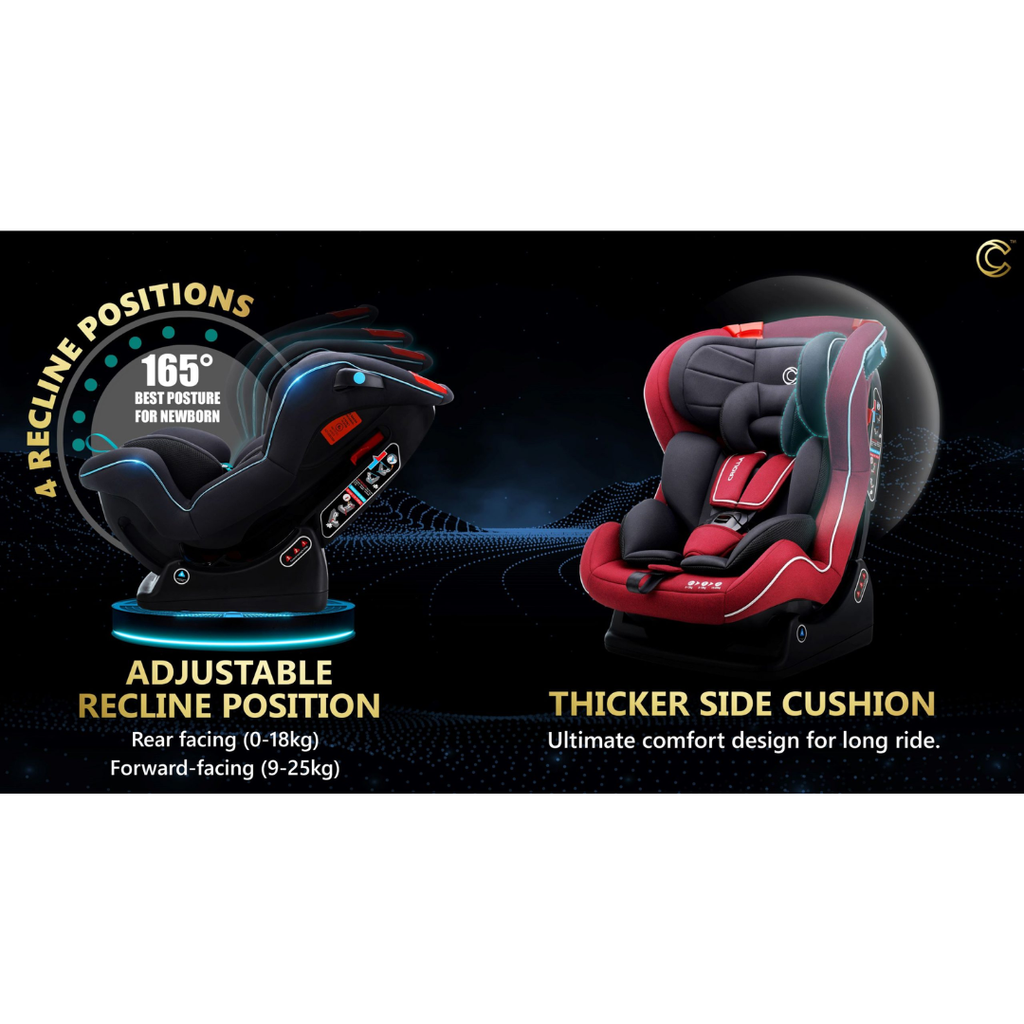 Crolla®  Alpha Baby Car Seat | Cherry Red