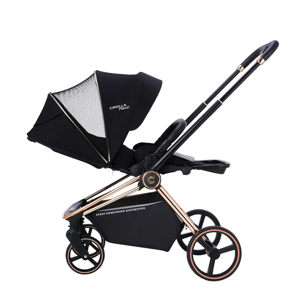 Crolla Flexxi Two Ways Facing Baby Stroller | Metallic Gold