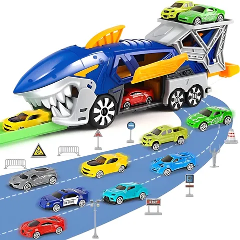 Die Cast Car Shark Catapult Storage Truck