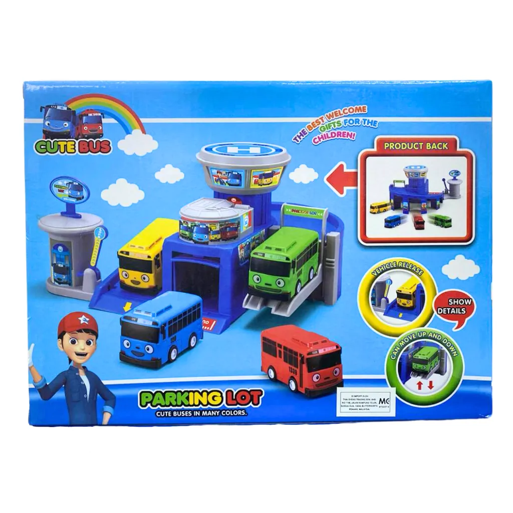 Tayo Bus City Parking Lot Toys