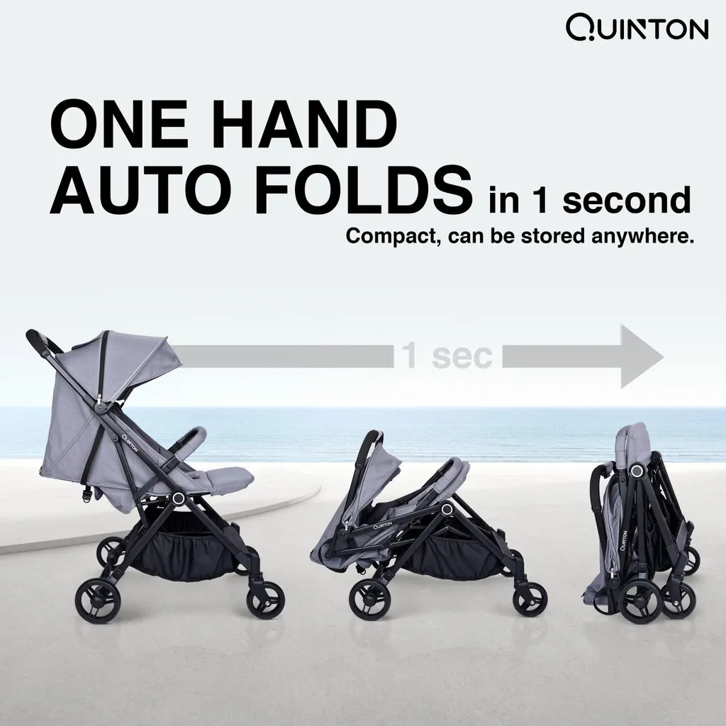 Quinton Light+ Baby Stroller | Compact Auto Fold Stroller