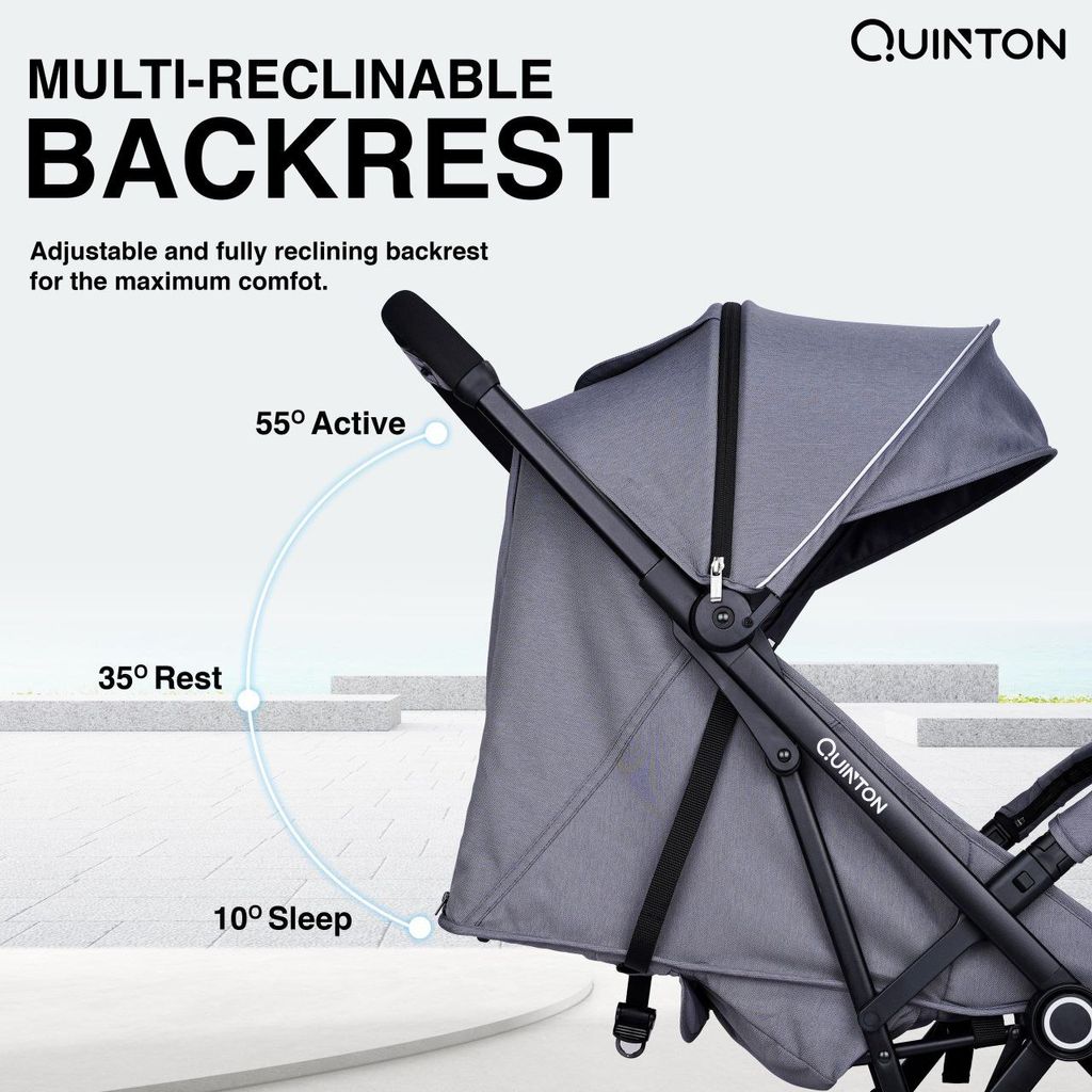 Quinton Light+ Baby Stroller | Compact Auto Fold Stroller