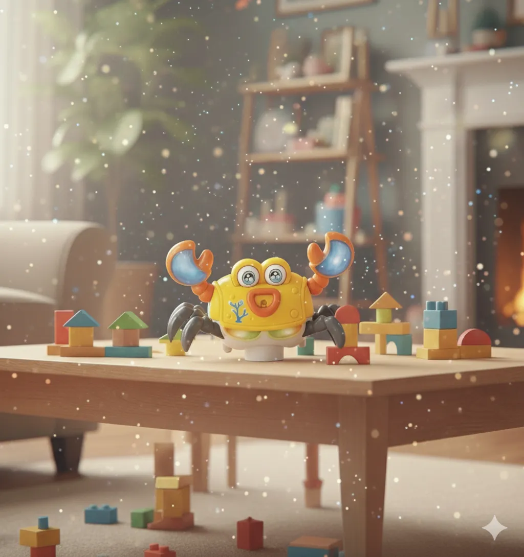 Cartoon Crab Music Light walking