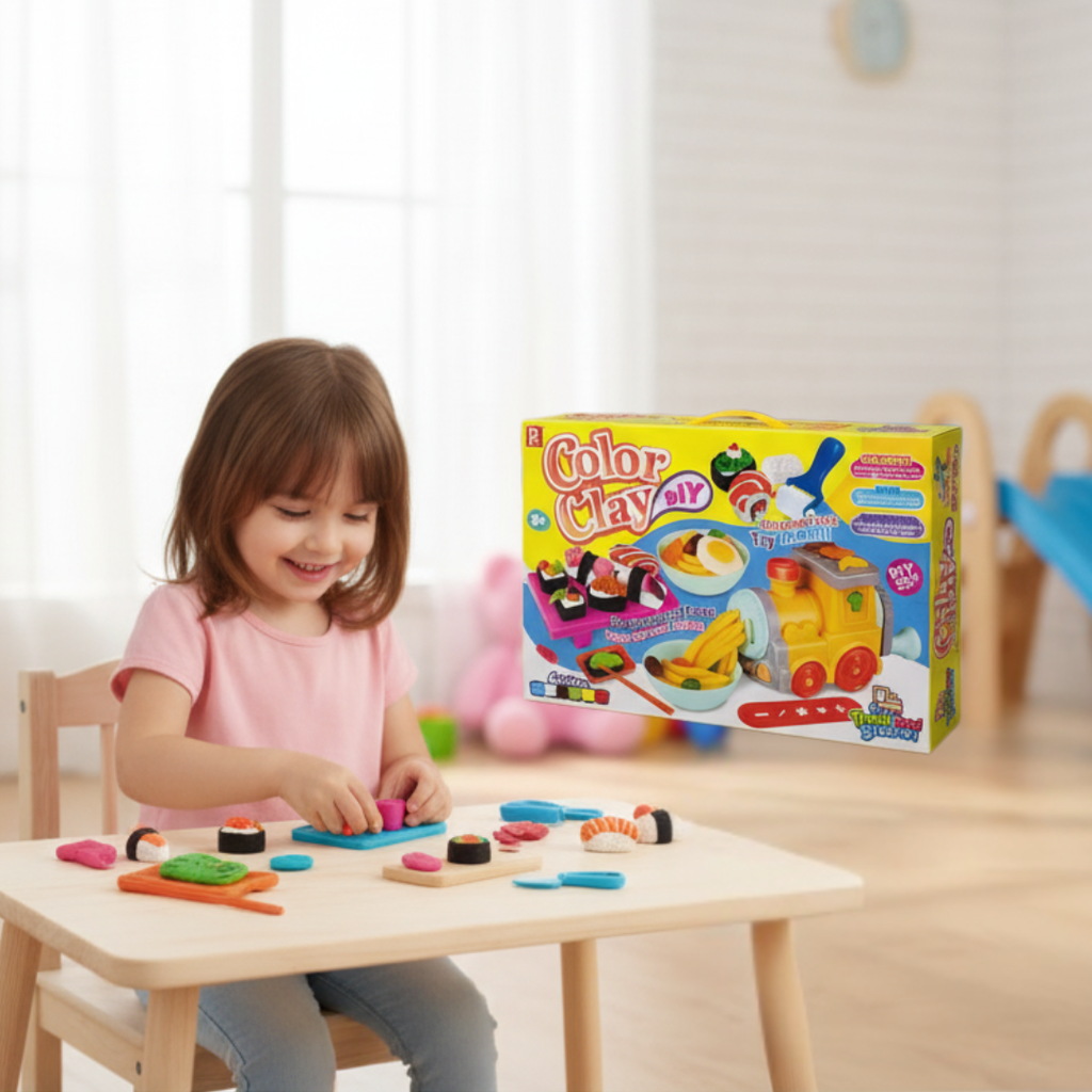 Color Clay DIY Train Food Station