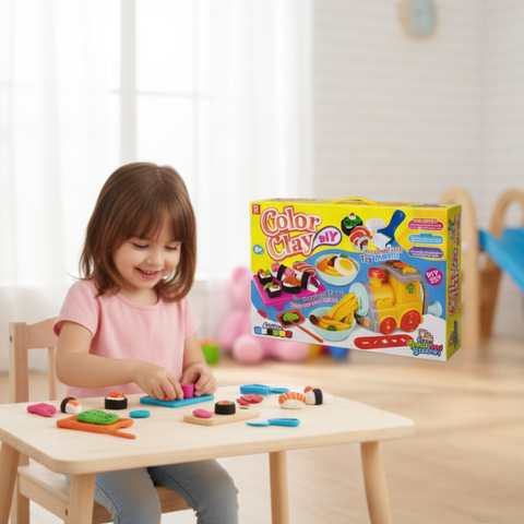 Color Clay DIY Train Food Station