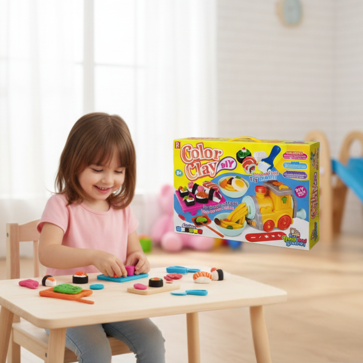 Color Clay DIY Train Food Station