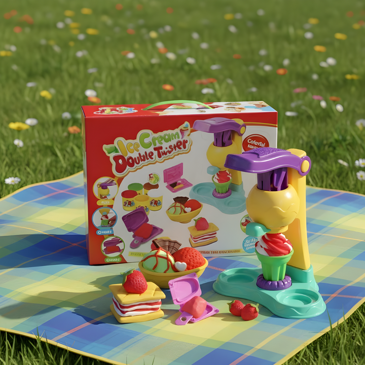 Ice Cream Double Twister Playdough Clay