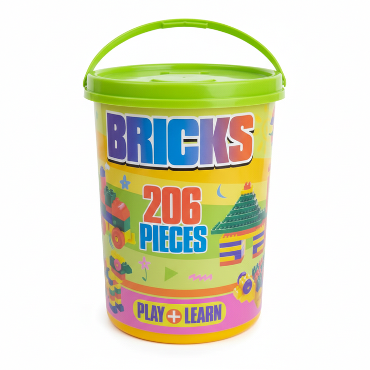 Play & Learn Educational Building Blocks Set 206 Pieces
