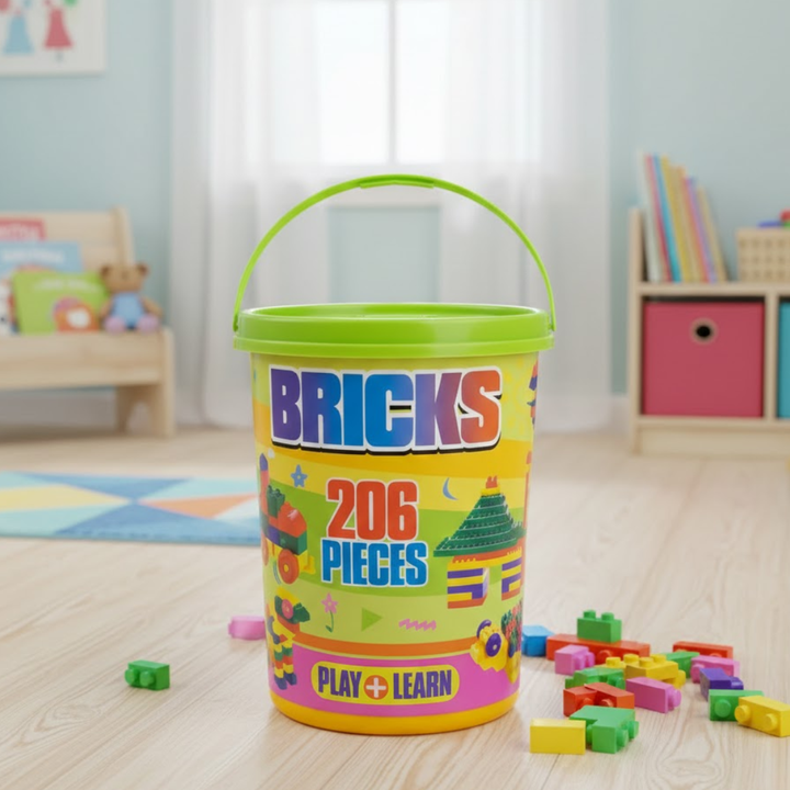 Play & Learn Educational Building Blocks Set 206 Pieces
