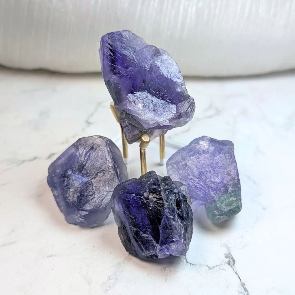 紫羅蘭螢石特寫